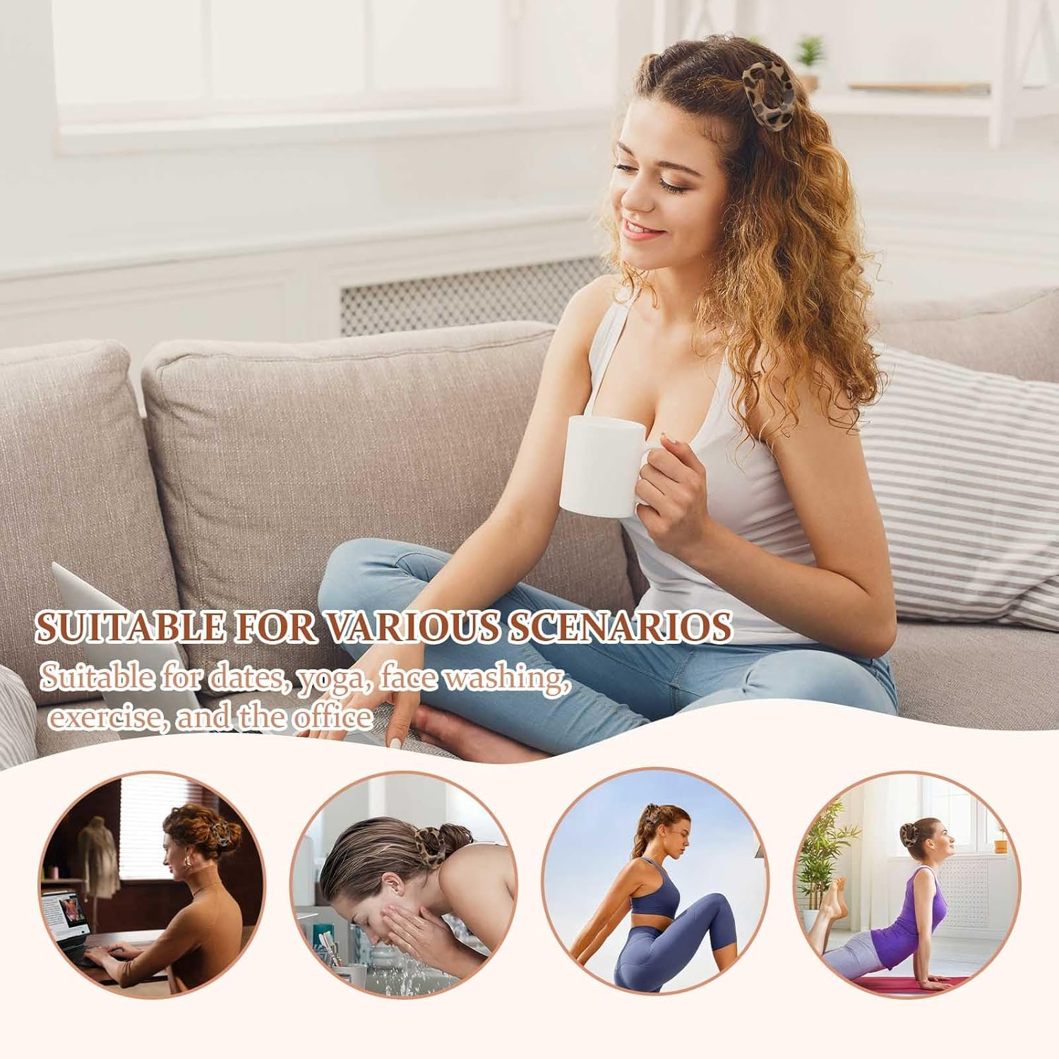 Women'S Hair Clips 6 Pieces Flat Hair Clips in 6 Colours, Non-Slip & Gentle, Hairstyle Accessories for Thick & Thin Hair, Everyday Office Party Wedding Gift image number 2