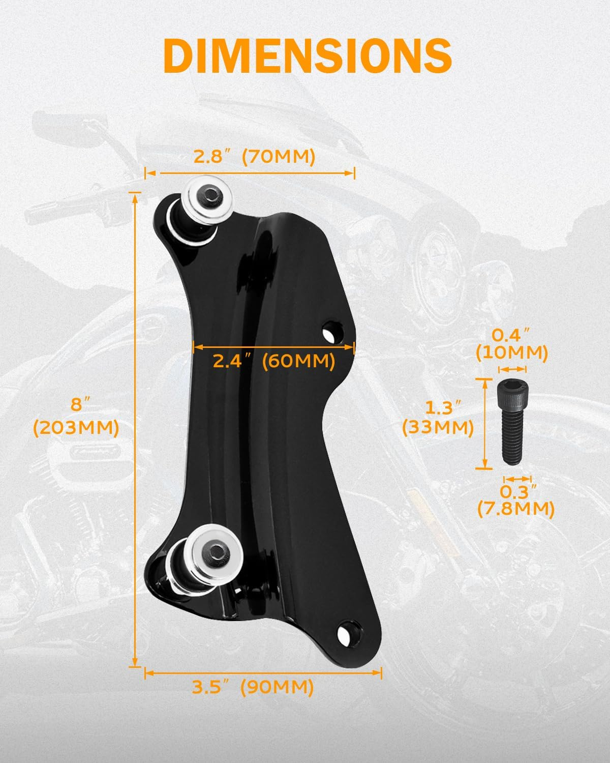 PBYMT Vivid Black 4 Point Docking Hardware Kit Compatible for Harley Davidson Road Glide Road King Street Glide Electra Glide Touring 2014 2015 2016 2017 2018 2019 2020 2021 2022 2023 - Black image number 6