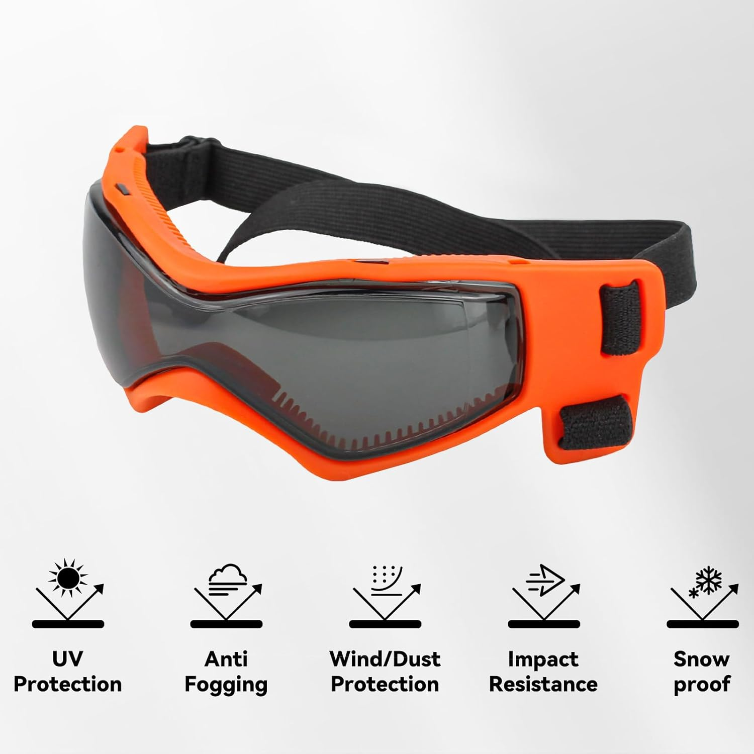 NAMSAN Dog Eye Protection Sunglasses Easy Fit Stylish for Small Medium Dogs Orange image number 2