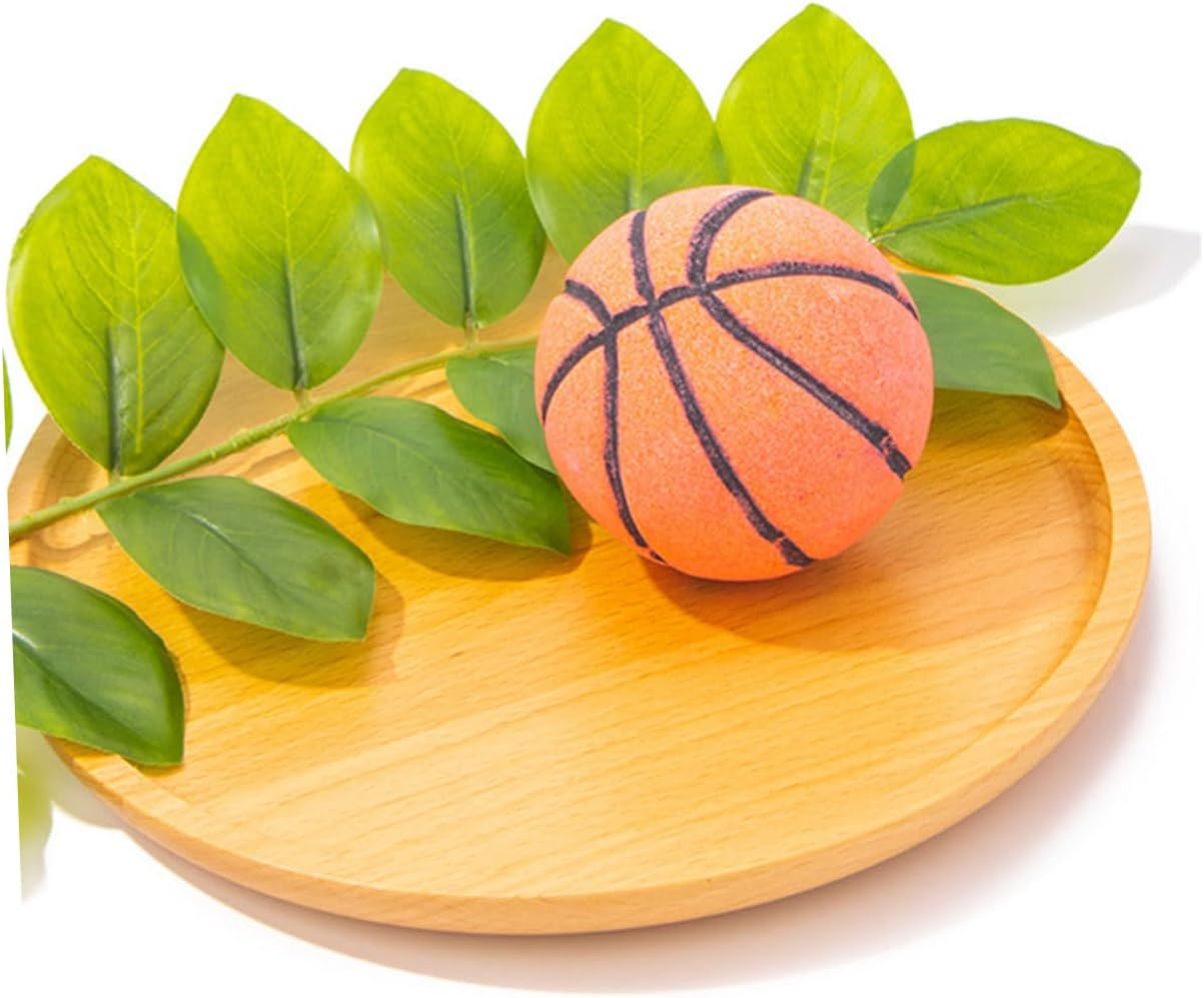 Ipetboom 3Pcs Boys and Girls Bath Salt Balls Basketball Aromatherapy Bubble Bathing Balls