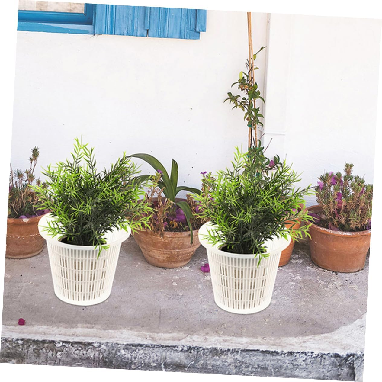 CANIGHT 6Pcs Breathable Pots Plant Containers for Gardening for Orchids and Flowers Flexible and Wear-Resistant image number 6