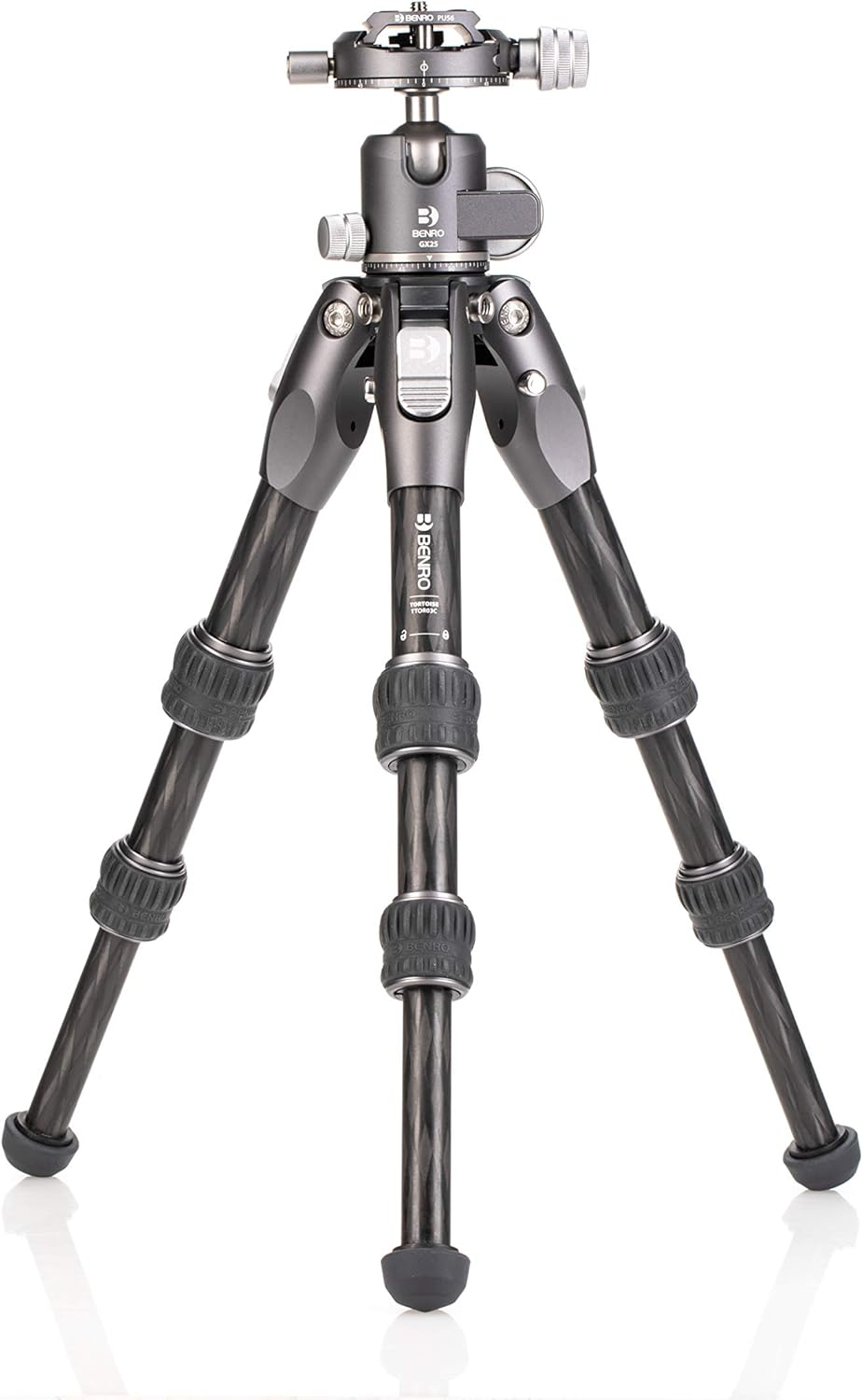 Benro Tortoise Series TTOR03C Columnless Carbon Fibre Tripod and GX25 3 Sections Head image number 3