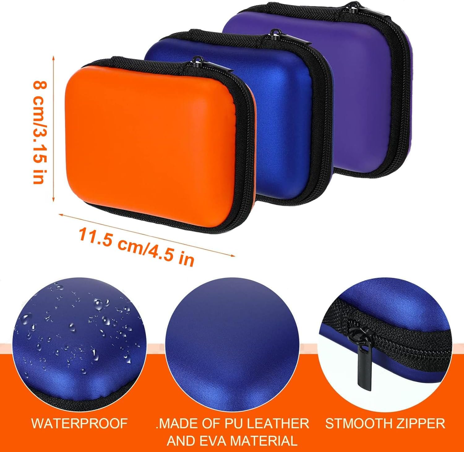 3 PCS Travel Cards Hard Case, Card Case Compatible with MTG Travel Games Cards Games Playing Card, Playing Cards Storage Box Carrying Holder for Classic Card Game Playing Card (Not Including Cards) image number 5