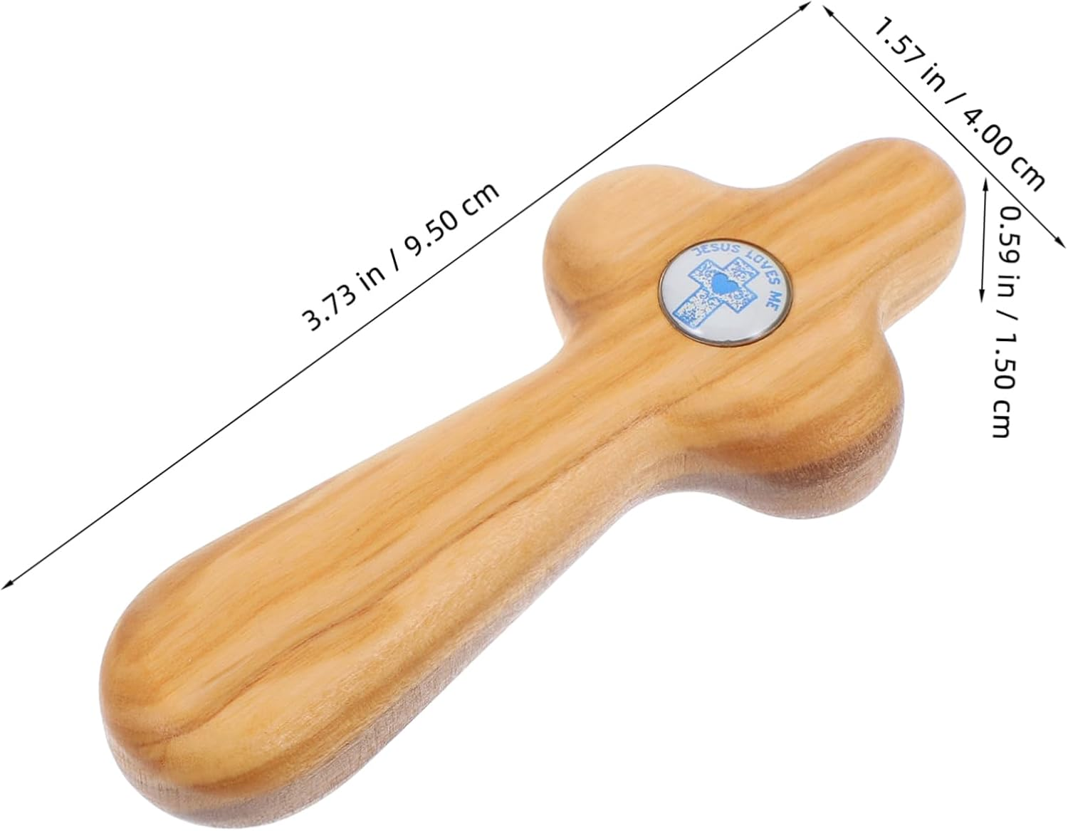 Veemoon Handheld Catholic Cross for Confirmation Wooden Cross Ornaments for First Communion Christian Gifts image number 2