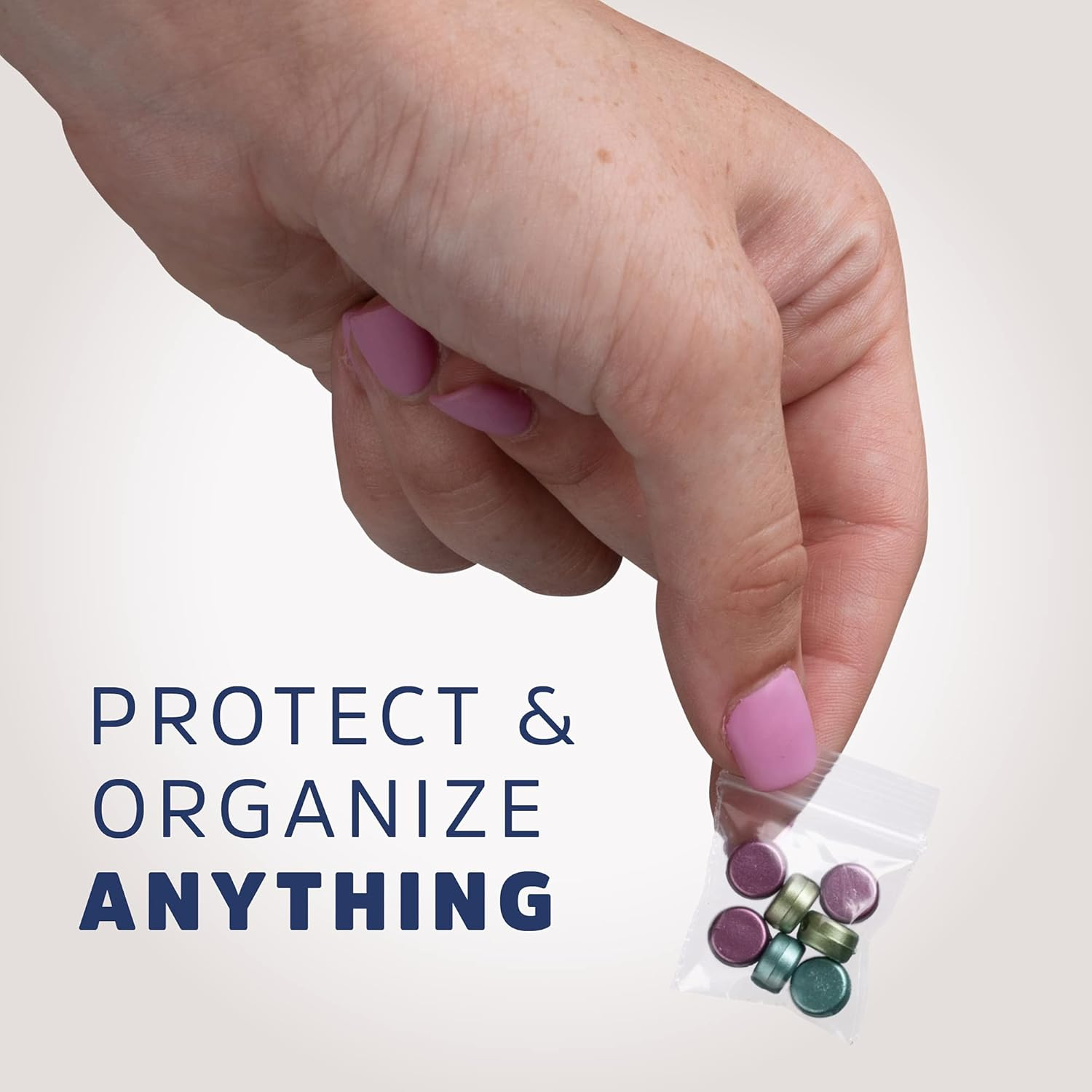 GPI Pack of 100-1" X 1" 2.5 Mil Thick, Clear Plastic Jewelry Zip Bags, RECLOSABLE Strong Poly Baggies with Resealable Zip Top Lock for Pills, Meds, Jewelry, Travel, Storage, Packaging & Shipping. image number 6