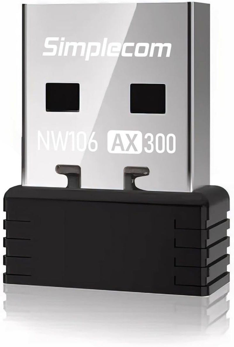 Simplecom NW106 AX300 2.4Ghz Wi-Fi 6 USB Wireless Nano Adapter