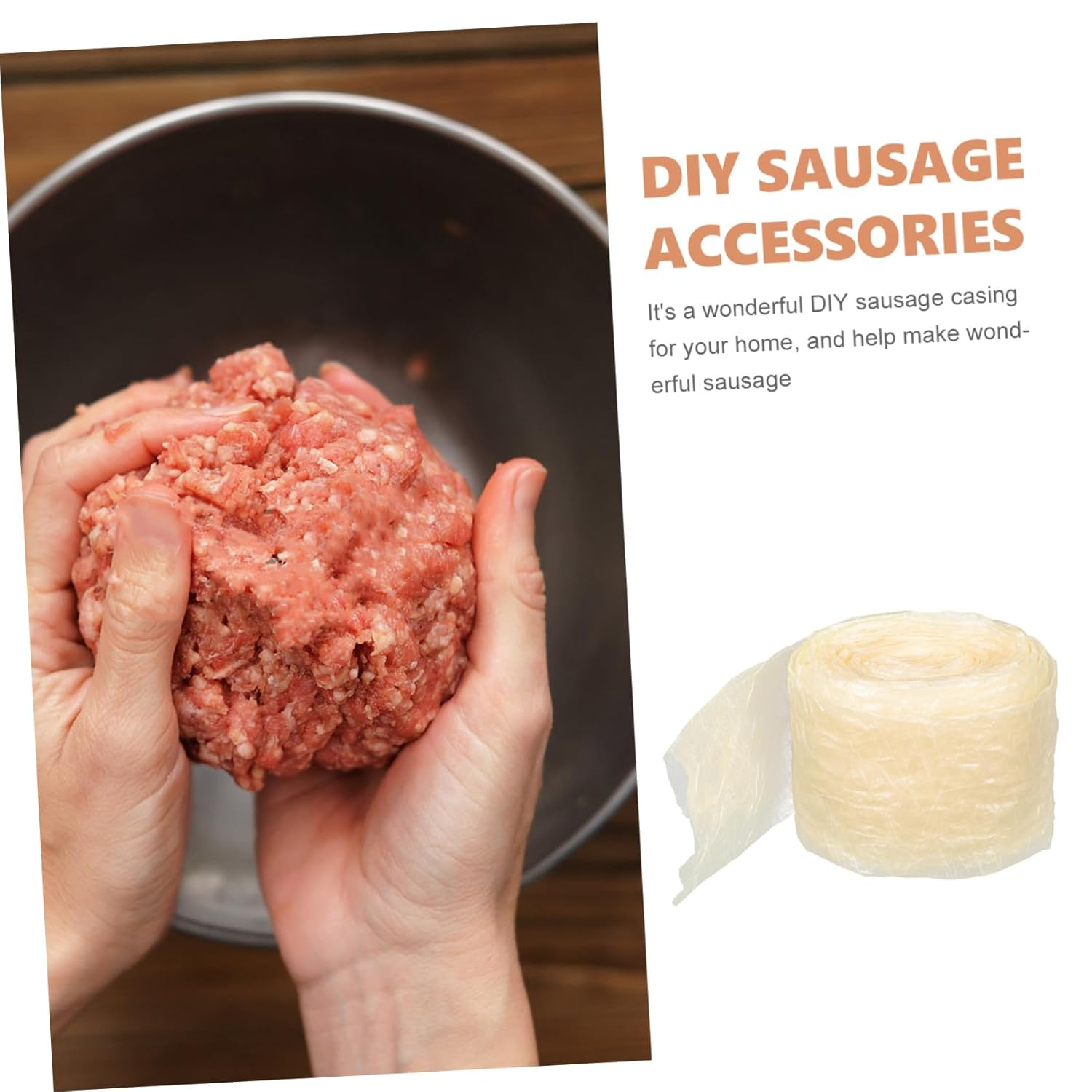 Natural Sausage Casing Sheep Intestine Halal Sausage Pork Casing for Homemade Meat image number 6