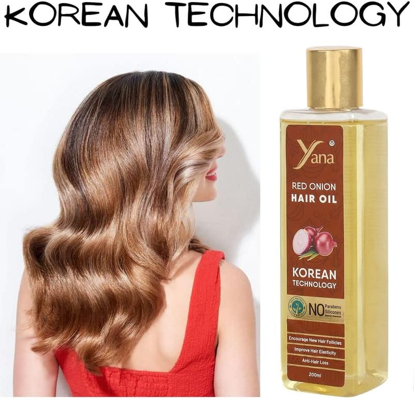 Onion Hair Oil for Fall Control & Growth, Strengthen Frizzy & Dry by Korean Technology image number 4