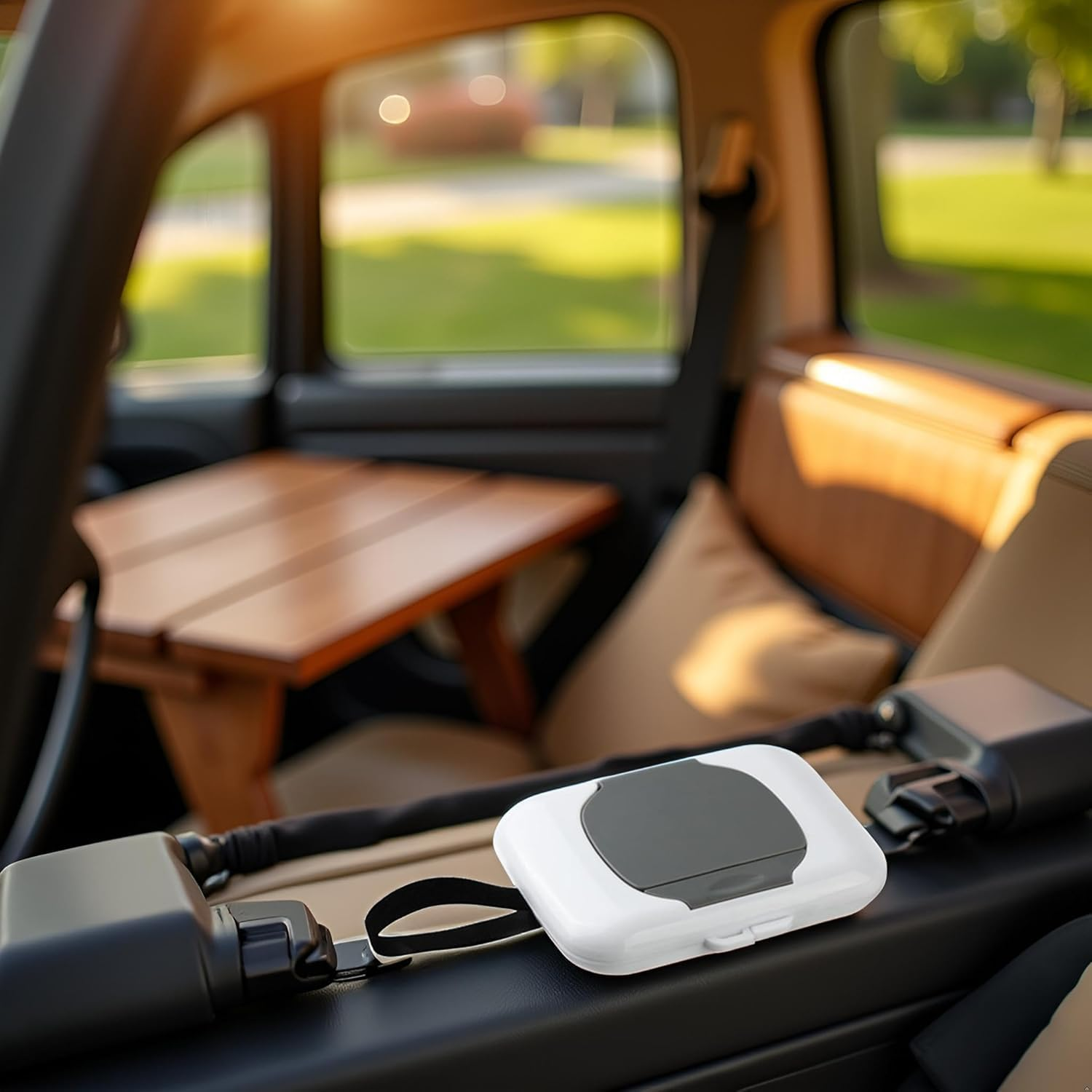 1Pc Travel Wipe Holder Reusable Wet Wipe Container Box Strollers Hanging Dispensers Refillable Wipe Case Safe Wet Storage Wipe Holders Wipes and Holders image number 1