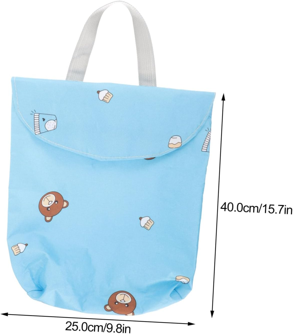 KOMBIUDA Nursery Diaper Bag Portable Diaper Storage Pouch for Travel Organizes Wet Dry For image number 6