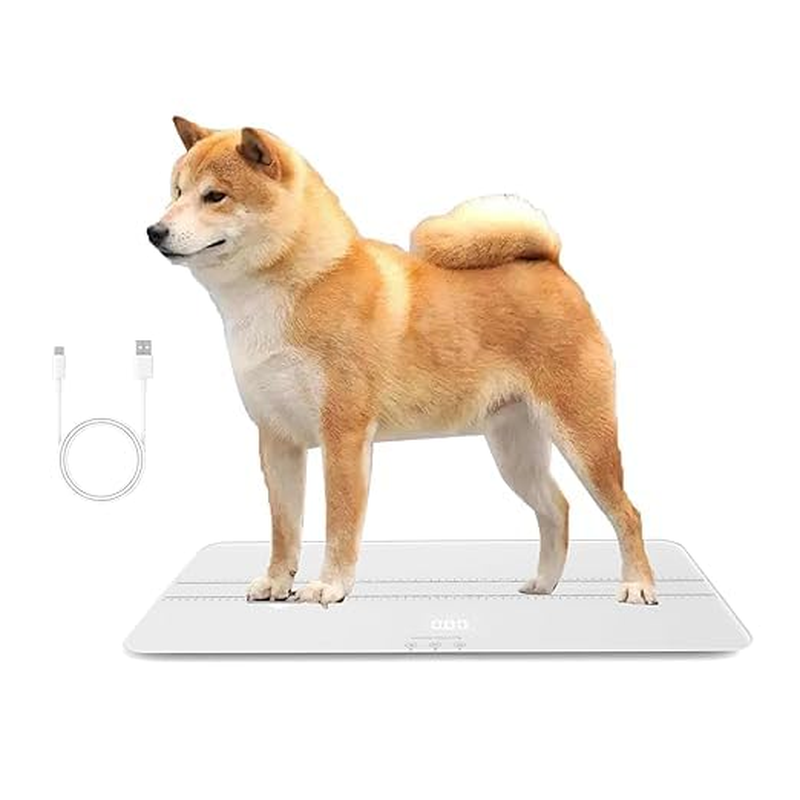 Digital Pet Scale for Dogs and Cats, Large Dog Scale,Max 220Lbs,Rechargeable Version, 3 Weighing Modes Lbs,Kg,St,Precision 10G, 27.16X 12.99 Inches image number 3