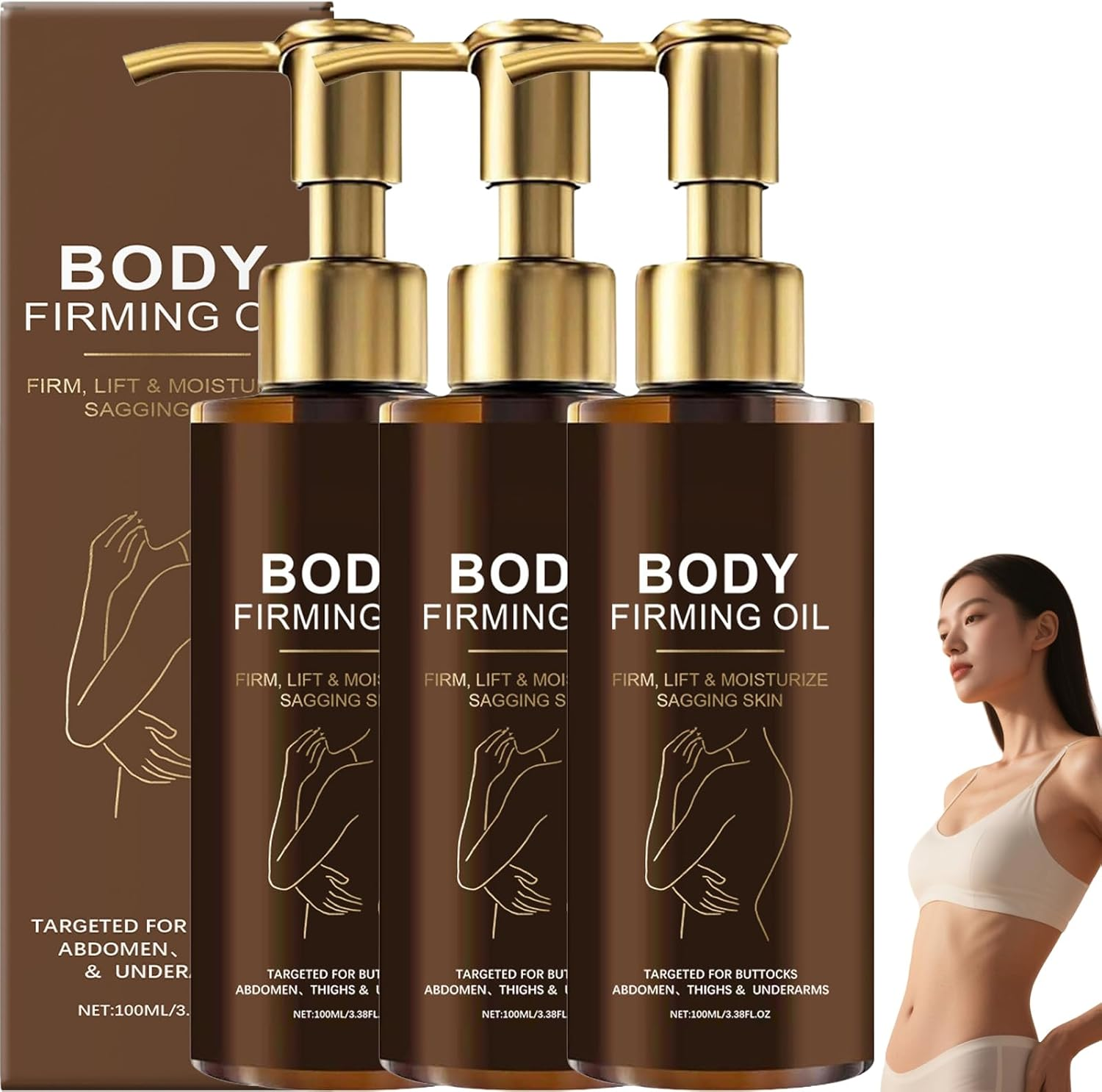 Glow Remedy Oil Skin Tightening, Magic Firming Body Treatment for Women, Luxury After-Shower Massage Oil, Improves Elasticity, Non-Greasy Hydrating Essence, Absorbs Quickly for Smooth Skin (3)