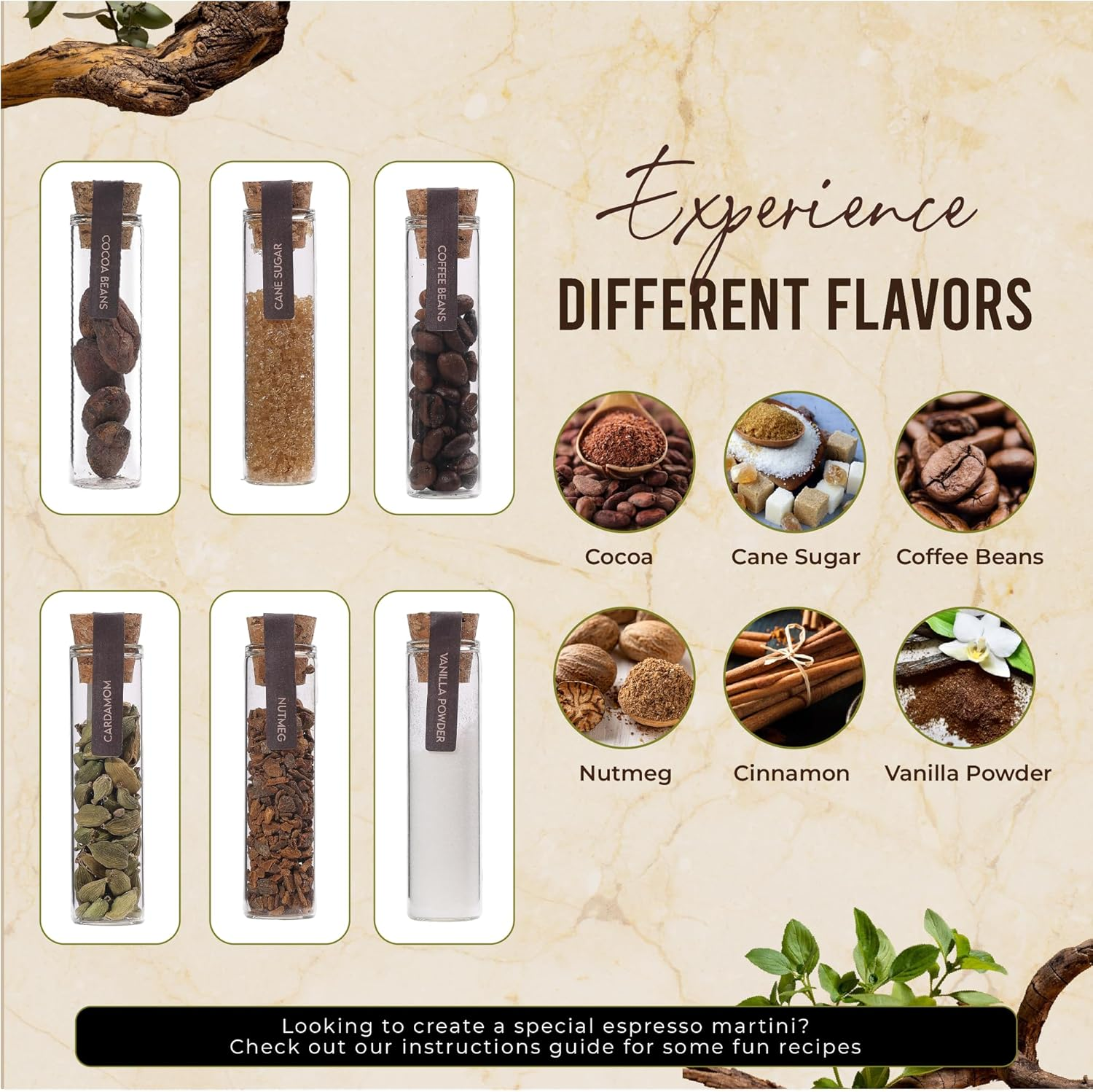 Espresso Martini Kit Gift Set&ndash; Complete Martini Maker Set with Espresso Mix, Party-Ready Accessories, and Elegant Decorations for Birthdays and Events, Birthday Gifts for Women image number 4