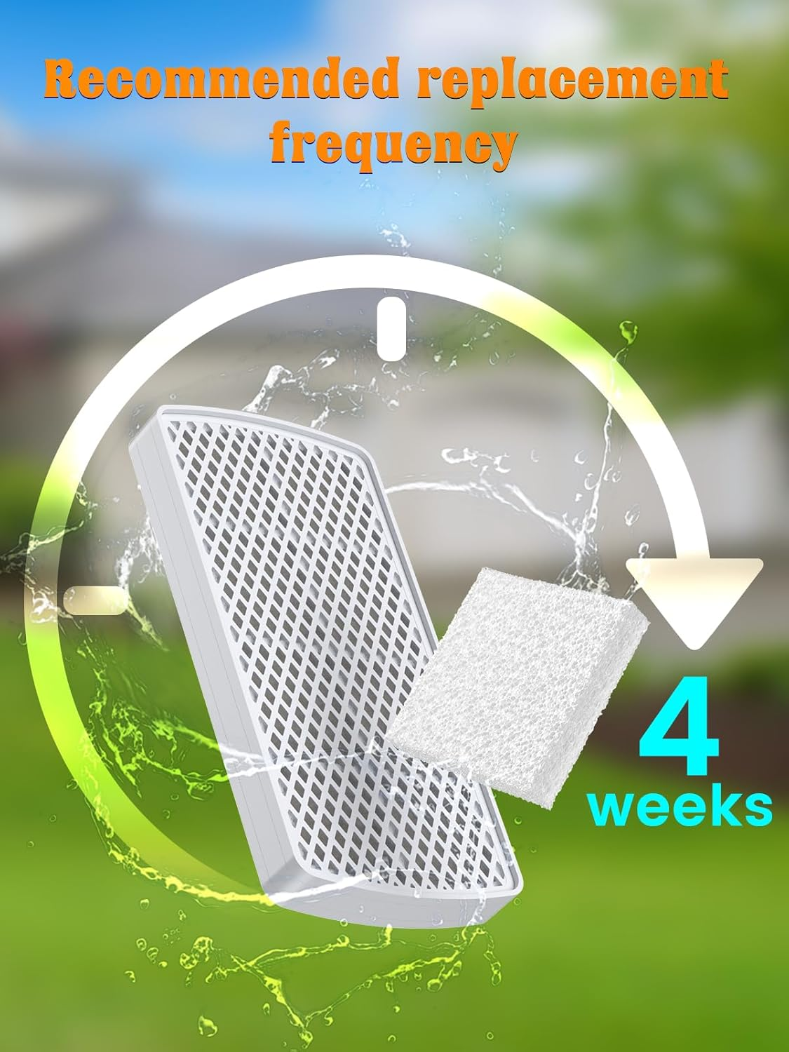 Petlipo 3 Pack Cat Fountain Filter Replacement, 12~15 Weeks Usage, 7-Layer Ultimate Filtration, Pet Fountain Filters Compatible with Cordless Petlipo Water Fountain for Cats Dogs image number 2