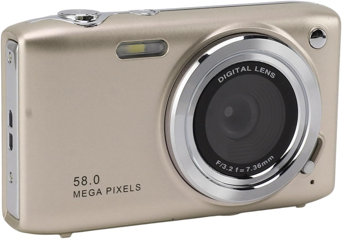 Digital Camera, 1080P 16X Zoom Selfie Camera 44MP Vlogging Camera, Support 128GB, Portable Rechargeable Camera for Students Teens Adults Girls Boys