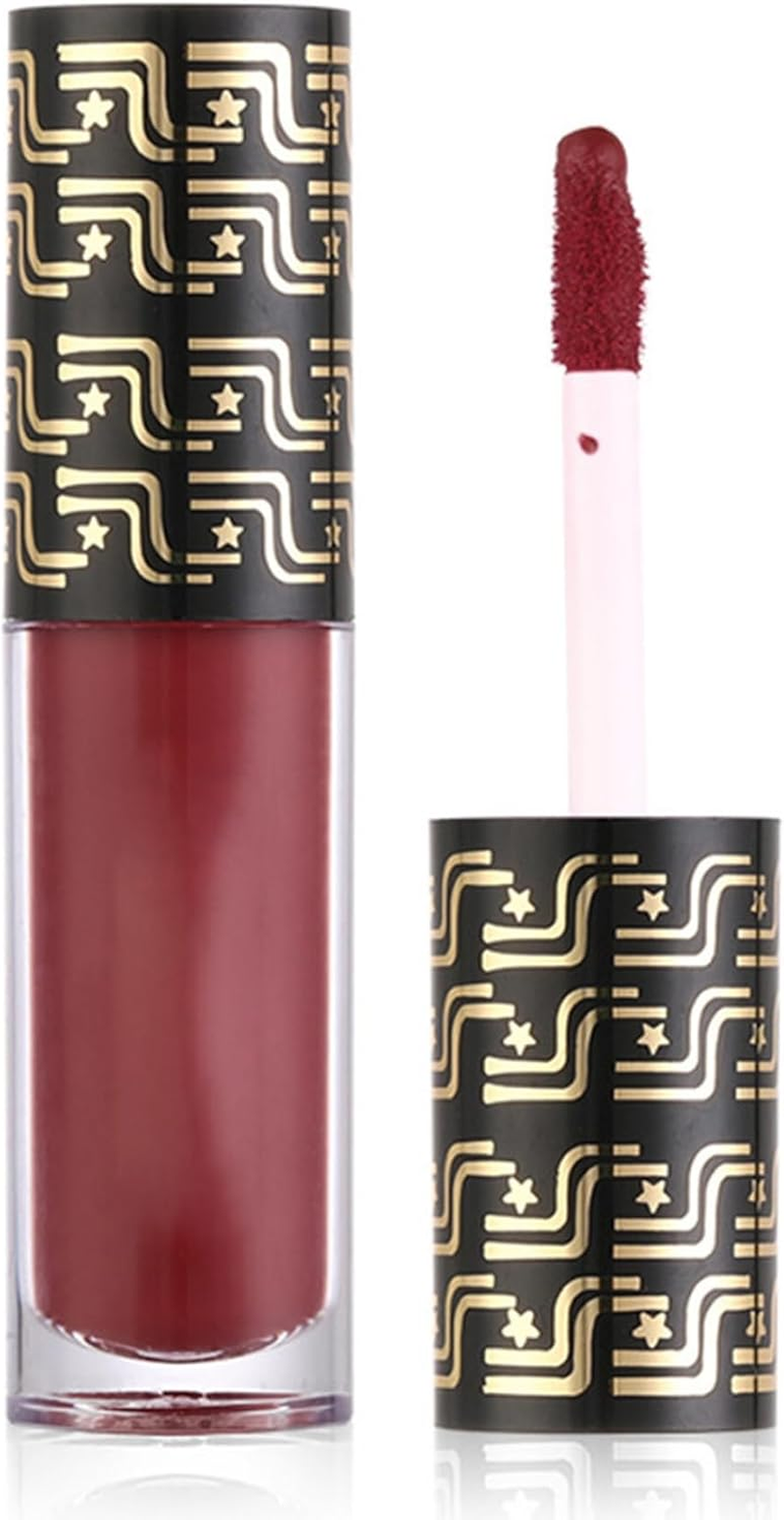 Miutii 1PC Matte Liquid Lipstick Creamy Soft Velvety Lip Gloss Long Lasting Lightweight Non Transfer Water Resistant Lip Stain Nude Pink One Size