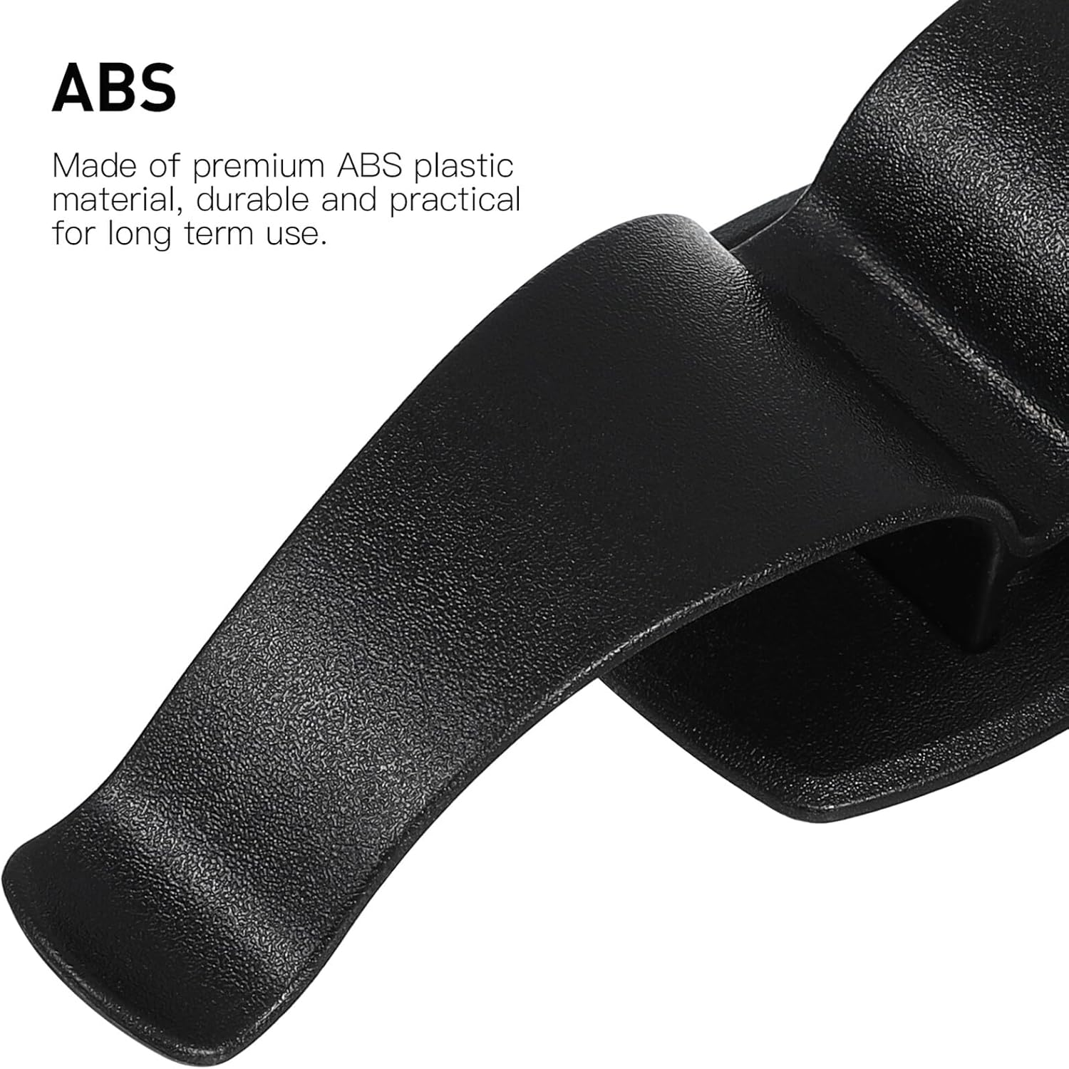 2 Pcs Car Trunk Umbrella Holder Clip Screw Install Car Door Hook Organizer Heavy Duty Abs Plastic for Tidy Storage Black image number 4