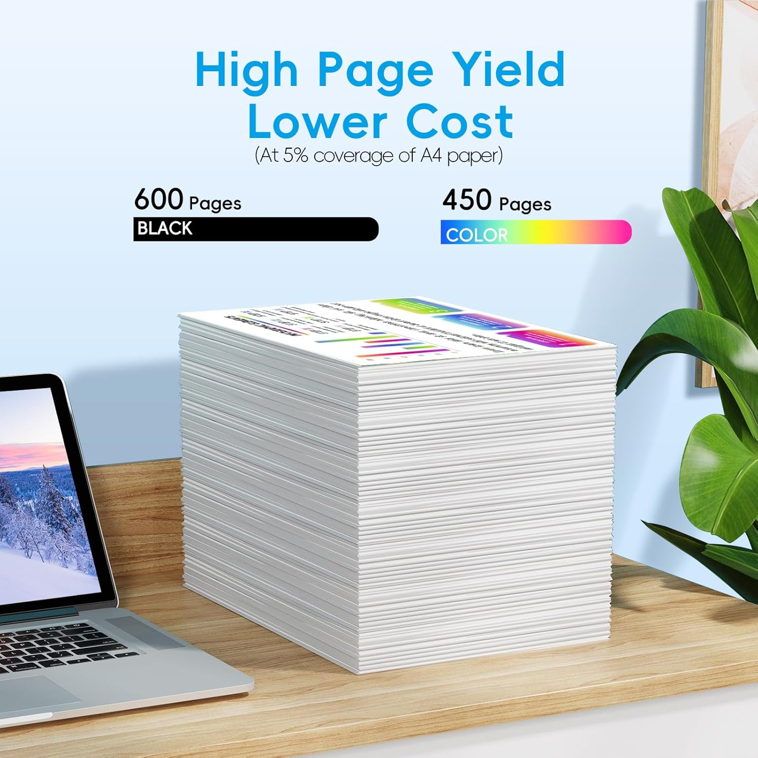 Fooylen 212XL Ink Cartridges 5-Pack Compatible for Epson XP-2100 XP-3100 XP-3105 XP-4100 Epson WF-2810 WF-2830 WF-2850 (2B/1C/1M/1Y) image number 3