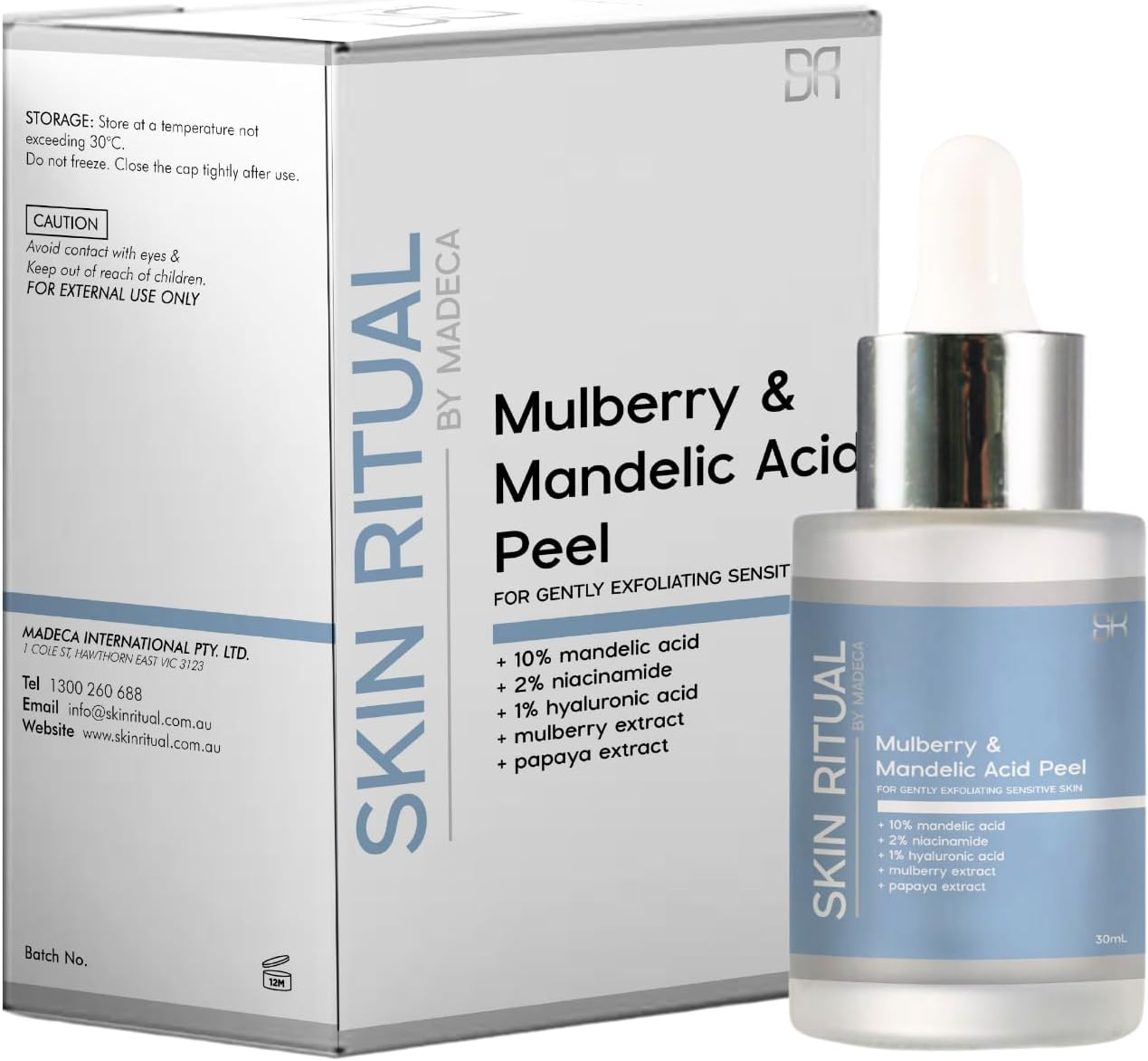 Skin Ritual Mulberry & Mandelic Acid Face Peel, 30Ml