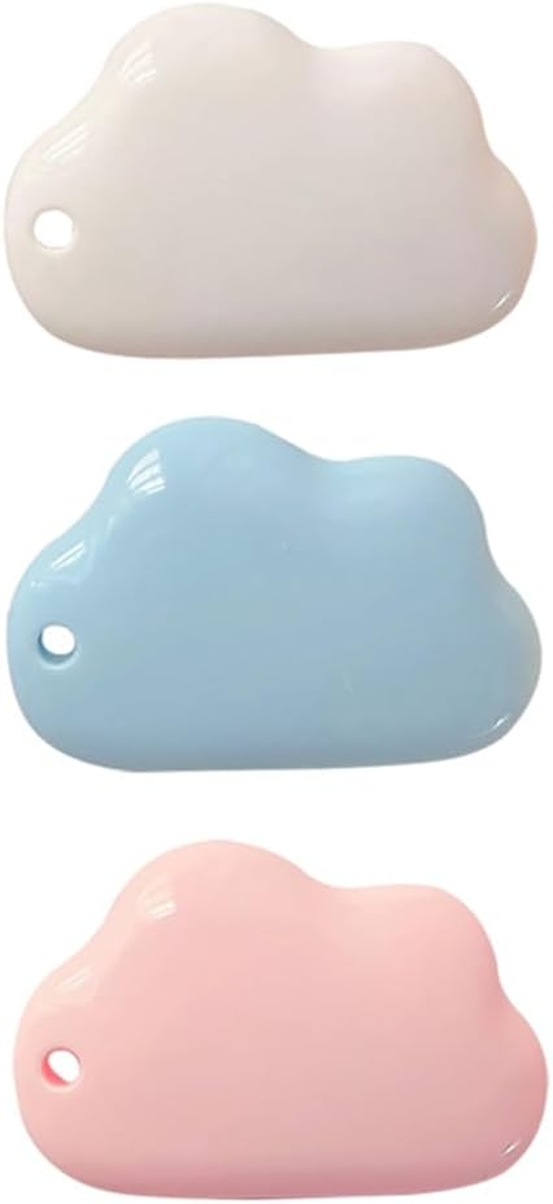 Small Box Cutter, 6 Pcs Cloud Shape Mini Safety Blade Box Opener, Retractable Utility Knife for Card, Parcels and Wrapping Paper (Pink+Blue+White) - Pink image number 3