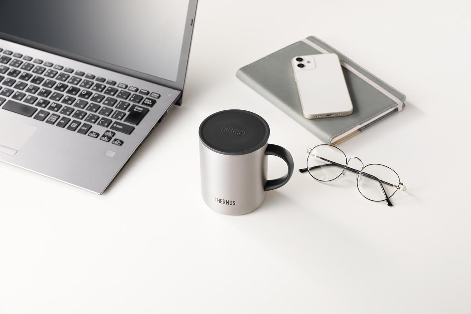 Thermos JDG-452C SMT Vacuum Insulated Mug, 15.9 Fl Oz (450 Ml), Stainless Steel Mat - Ash Blue image number 7