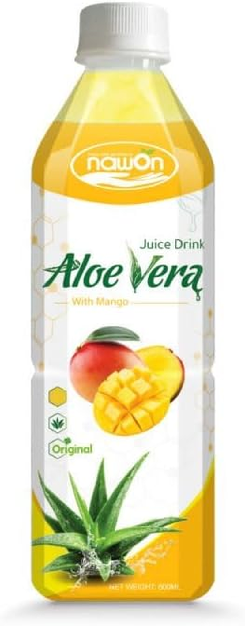 Nawon Aloe Vera Drink Juice Mango Flavor 500Ml 6 Pack
