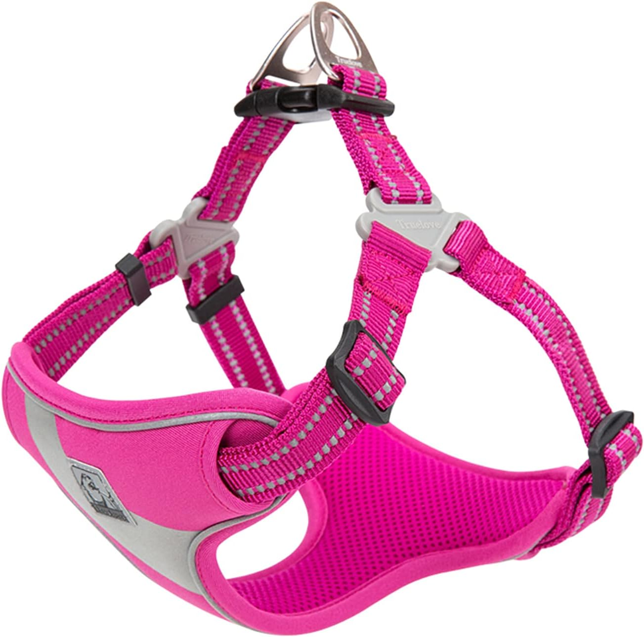 TRUE LOVE Dog Harness TLH5991 anti Pull Safety Vest Step-In Style Harness for More Comfort and Less Tug Reflective Pet Harness by Truelove Blue