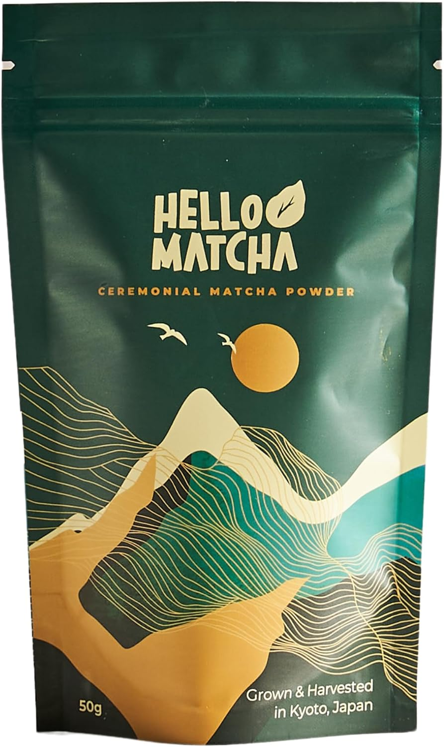 Hello Matcha Ceremonial Matcha 50G - Premium Japanese Matcha from Uji, Kyoto | Authentic Green Tea Powder for Traditional Tea Ceremonies, Lattes and Daily Drinking image number 4