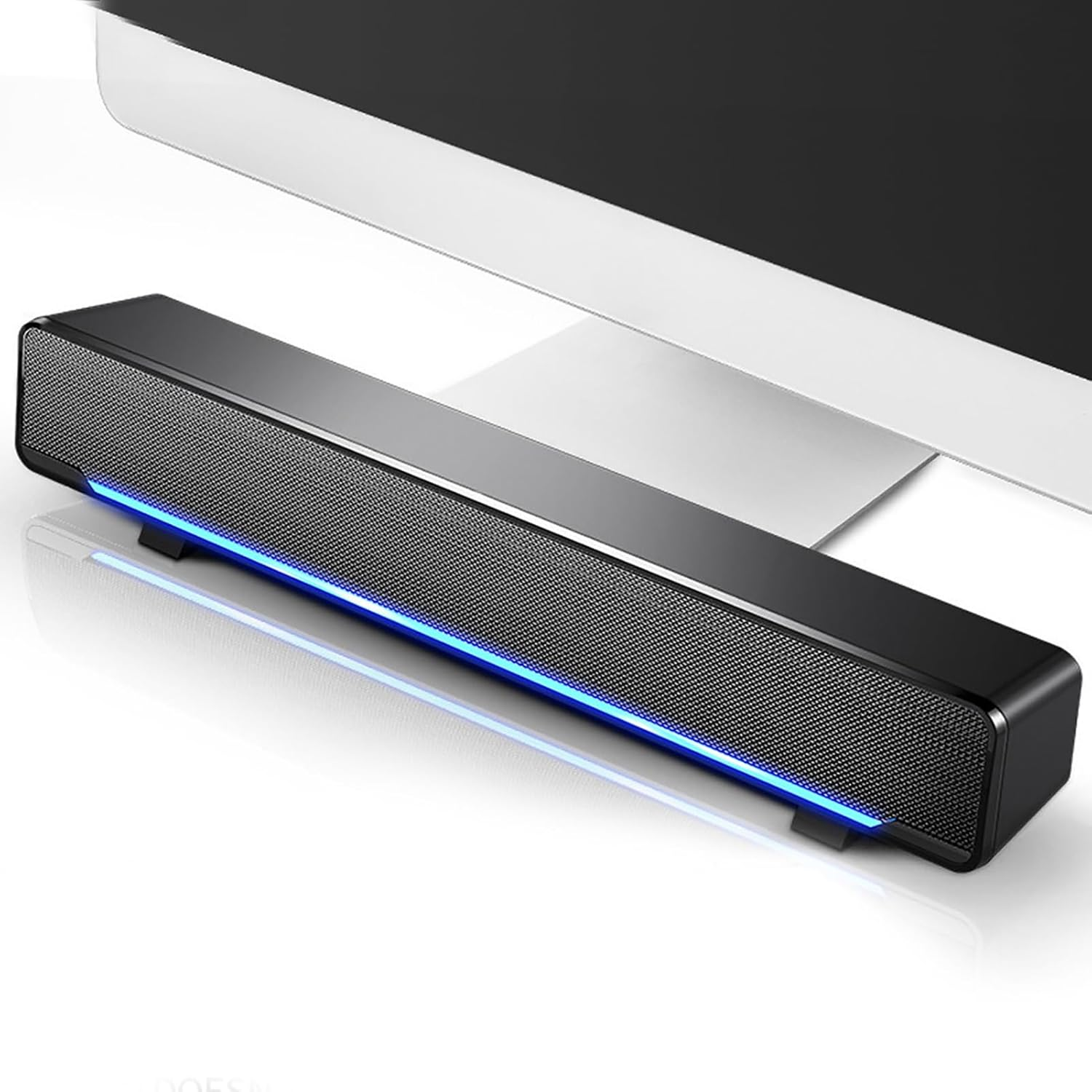 PC Soundbar, Home Theater Stereo Soundbar Lightweight 3D Stereo Sound for Smartphone for Other Devices with 3.5 Mm Ports (Black) image number 3