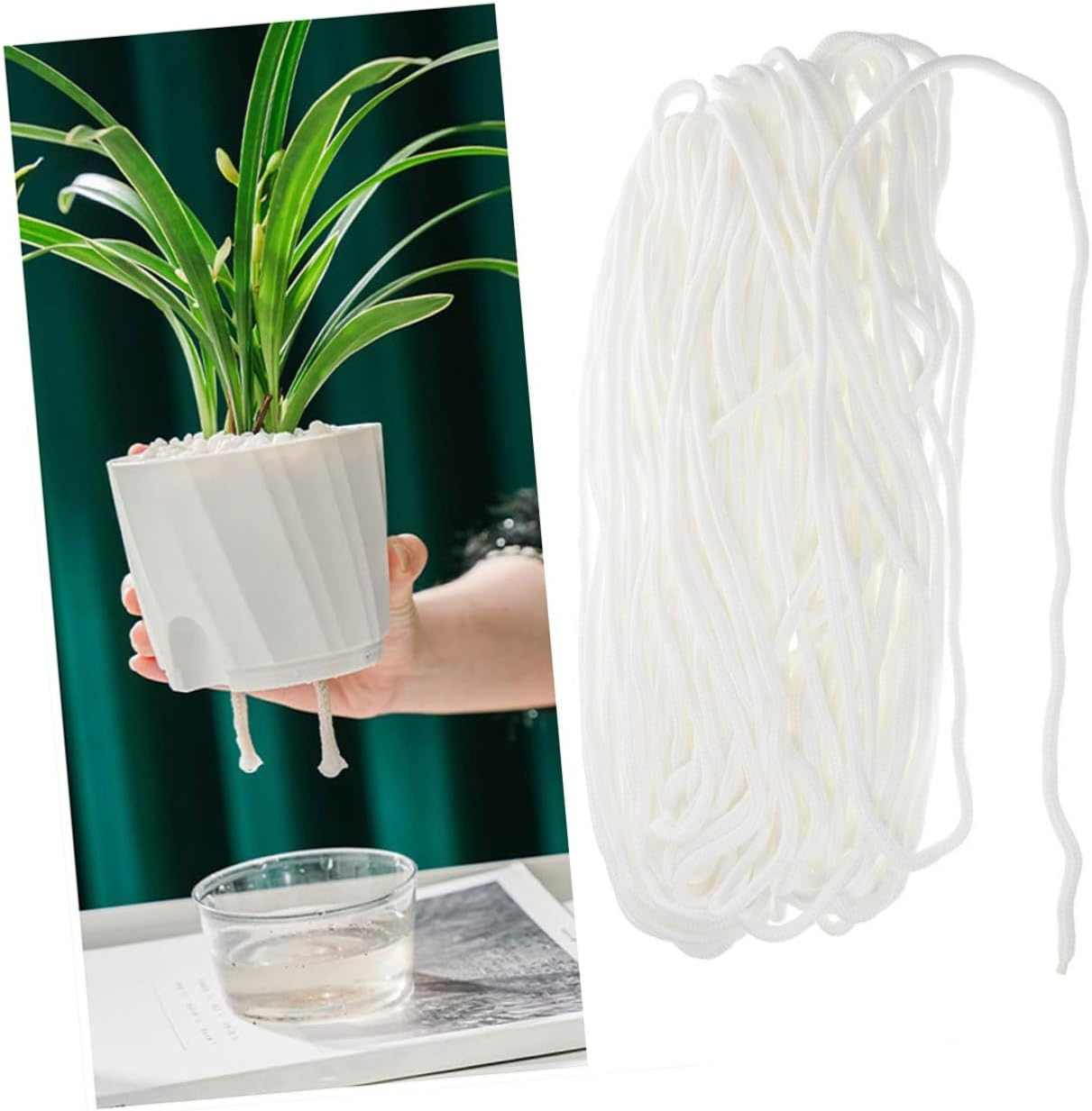 Gardening Cotton Rope Accessories for Self Pot Systems Automatic Device Supplies Indoor Potted Plant Wick Cord Absorbent Cotton Cord for Hydroponic Supply and Garden Plant Care image number 2