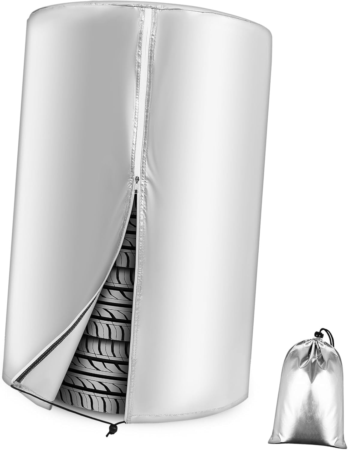 BELLIFFY Rv Tire Covers for Storage Oxford Wheel Cover Lightweight Tire Storage Bag Sealed Design for Easy Use Protection for Trailers Campers Suvs and Trucks image number 5