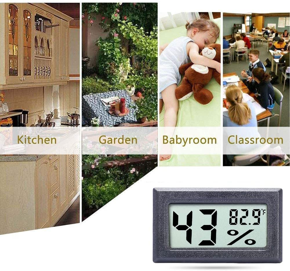 Goabroa Mini Hygrometer Thermometer Digital Indoor Humidity Gauge Monitor with Temperature Meter Sensor Fahrenheit (℉) image number 4