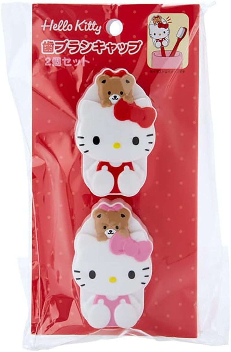 Sanrio 457914 Hello Kitty Toothbrush Cap Set of 2 image number 4