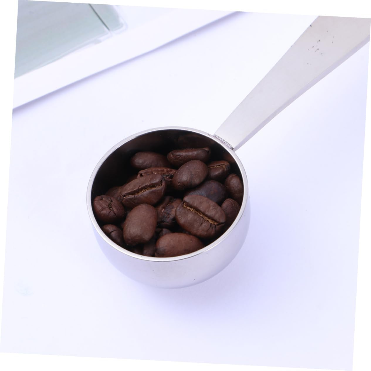 SHOWERORO 10G Espresso Measure Spoon Stainless Steel Tamping Tool 2-In-1 Coffee Scoop Distributor for Ground Tea Cocoa Protein image number 6