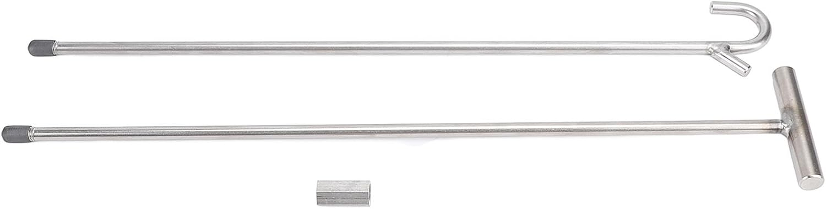 RASTKY 32 Inch Heavy Duty 5Th Wheel Pin Puller Stainless Steel Fifth Wheel Pin Puller Portable Handle Type Hooks Steel Plated Fifth Automotive Tools Equipment image number 3