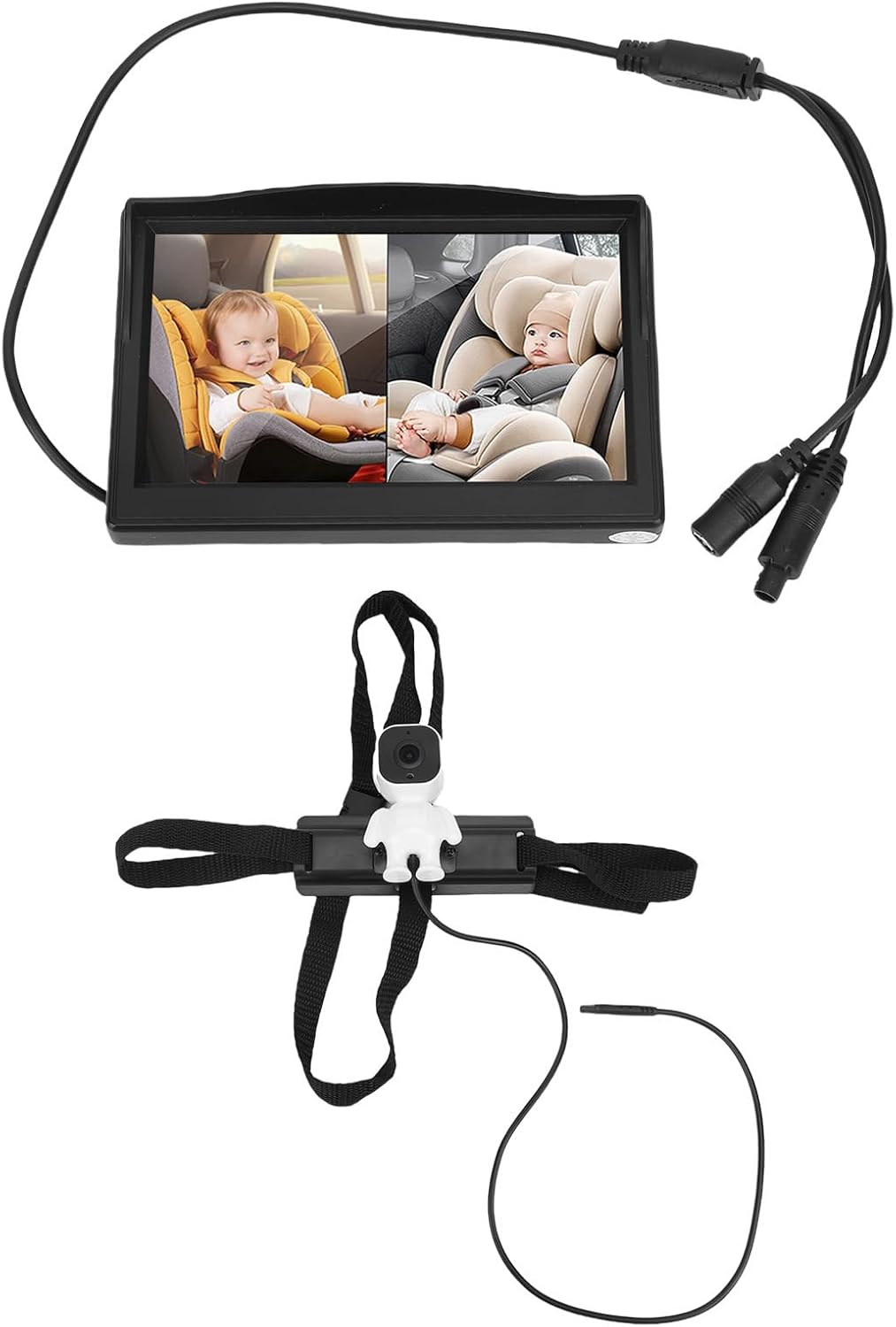 Baby Car Camera 5 Inch HD Display Night Vision Safety Camera Infant Display Driving