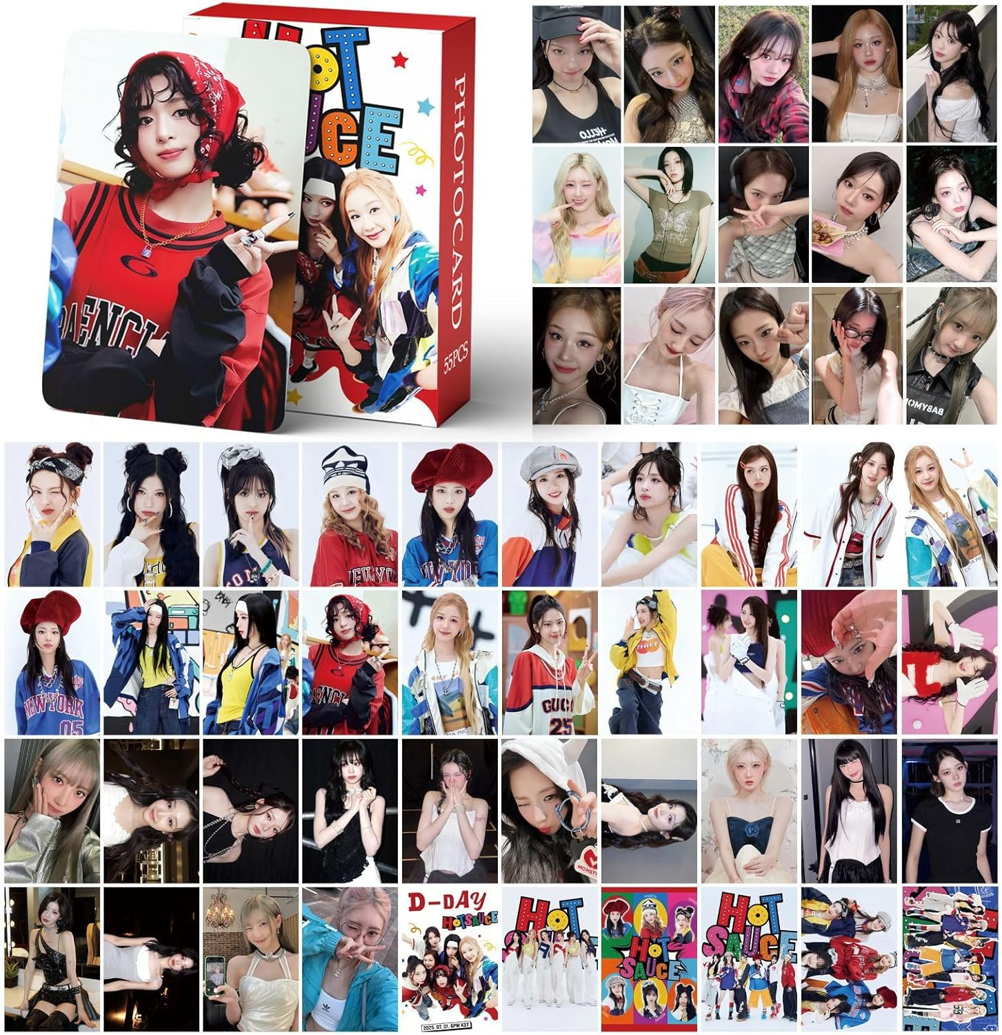 Yuto BABYMONSTER 55Pcs Album HOT SAUCE Photocard Gift Lomo Cards Merch BABYMONSTER HOT SAUCE Postcard Boys and Girls image number 5