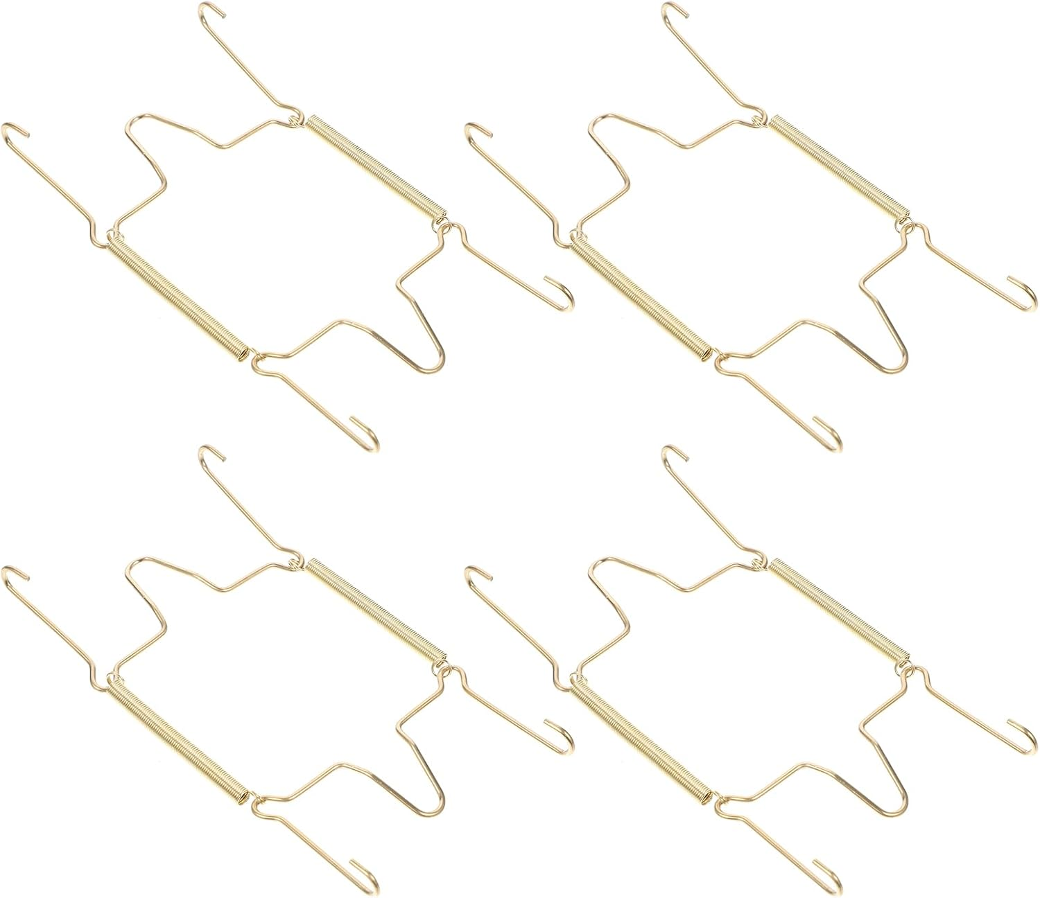 Healeved Invisible Plate Hanger Wall Plate Hanger: 4Pcs Stainless Steel Decorative Wire Plate Holders Hanging Wall Hook Dish Hanger for Antique Plates Art Decor Wall Plate Hangers image number 3