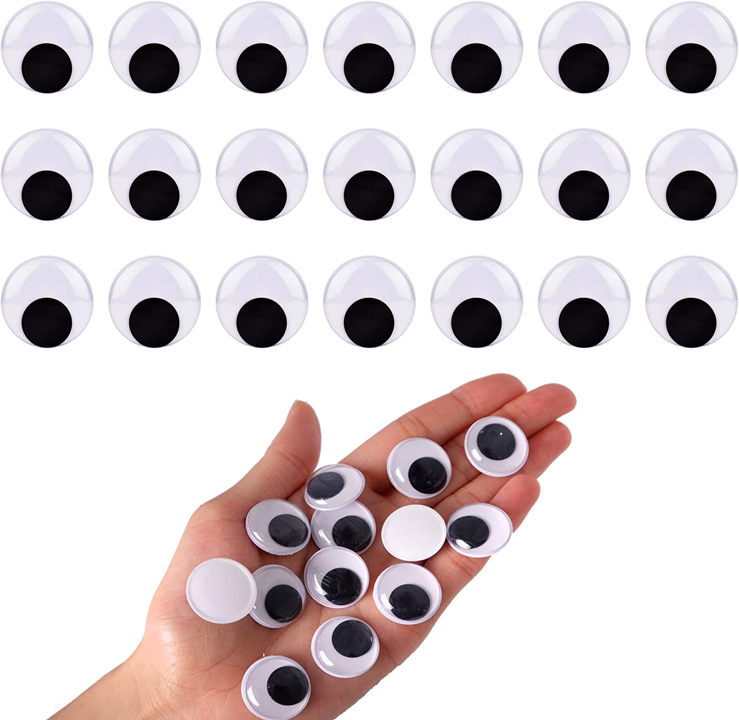 BEADNOVA 2 Inches Googly Eyes Self Adhesive Wiggly Eyes for Craft (12 Pieces) image number 3