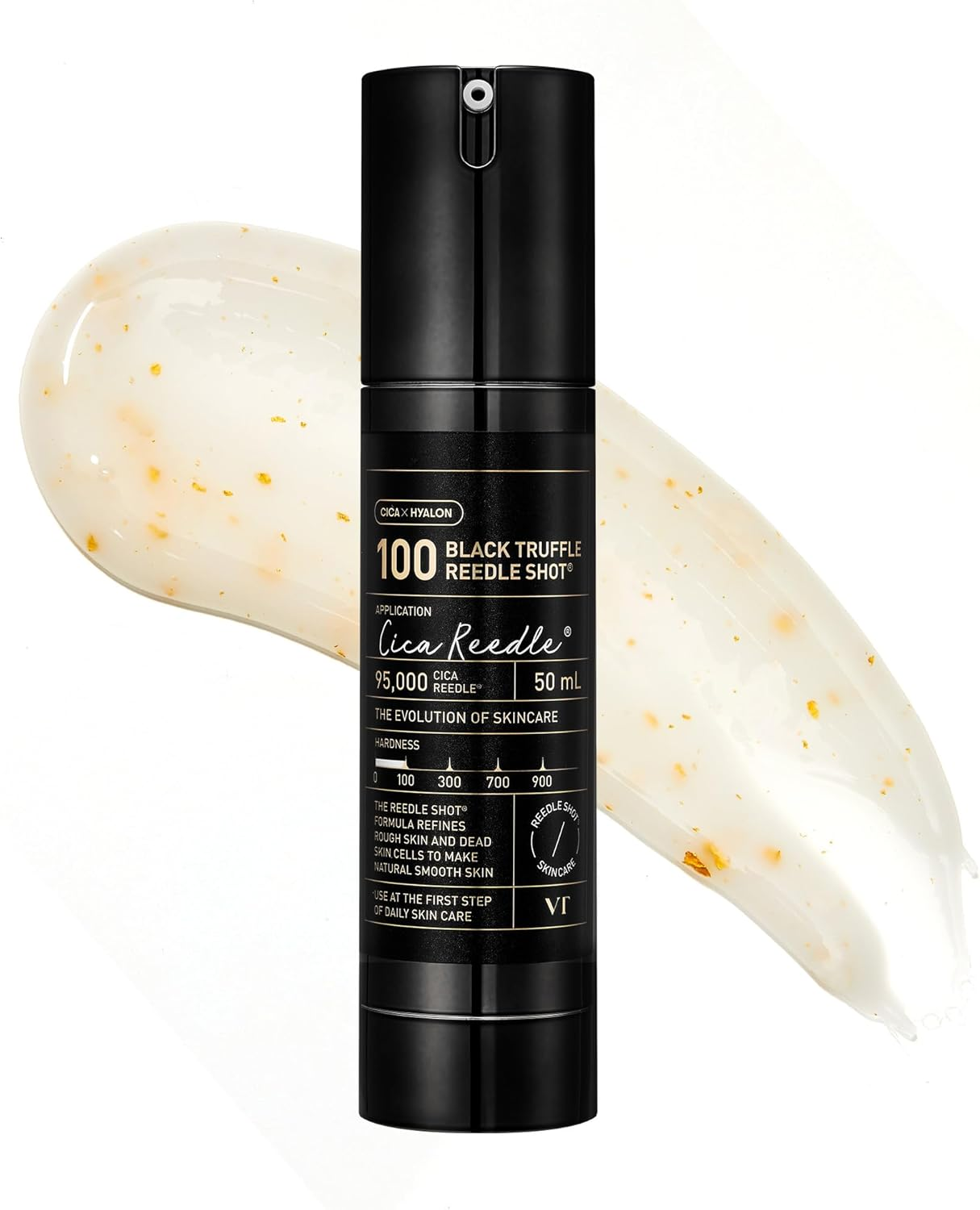 VT COSMETICS Black Truffle Reedle Shot 100, Spicule Microneedling Serum, Anti-Aging Exosome Serum with 24K Gold, Exfoliation, Smooth & Glass Skin, Korean Skin Booster, 1.69 Fl. Oz. (50Ml) image number 5