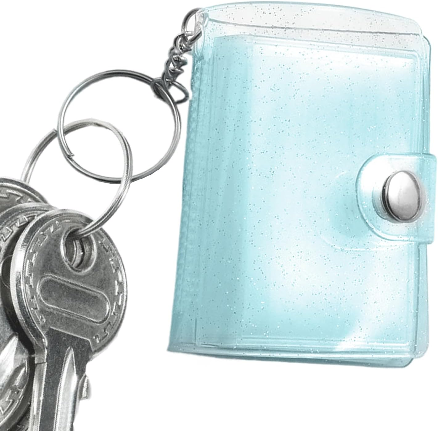 Mini Photo Album Keychain - 24-Pockets Mini Photo Album | Clear Portable Bag Pendant - for Kids Adults Men Women Birthday Wedding School Backpack