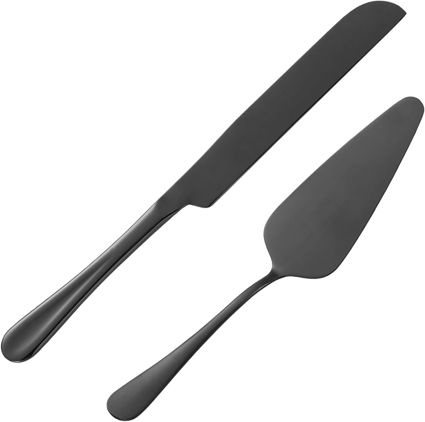 ERVILO Cake Cutting Set for Wedding, Pie Server, Stainless Steel Wedding Cake Knife and Server Set, Golden Cake Cutter for Birthday, Parties and Events (Gold Serving Set)