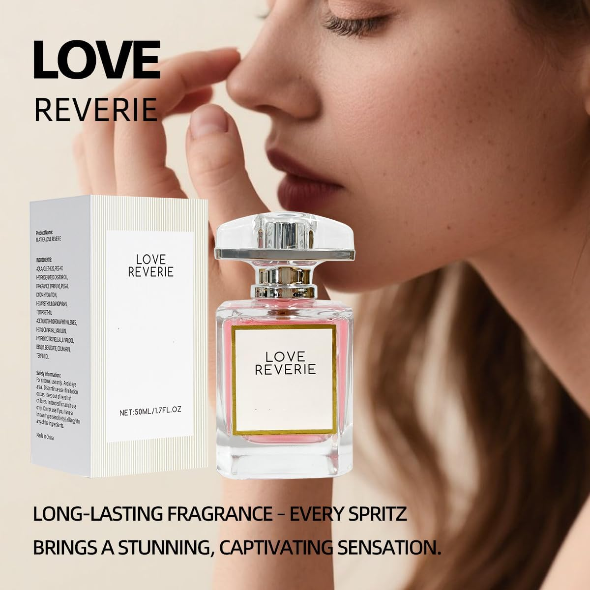 Love Reverie Eau De Parfum 50Ml | Alcohol-Free Vanilla Musk Perfume for Women | Long Lasting Gourmand Fragrance with Caramel & Coconut | Day to Night Scent image number 5