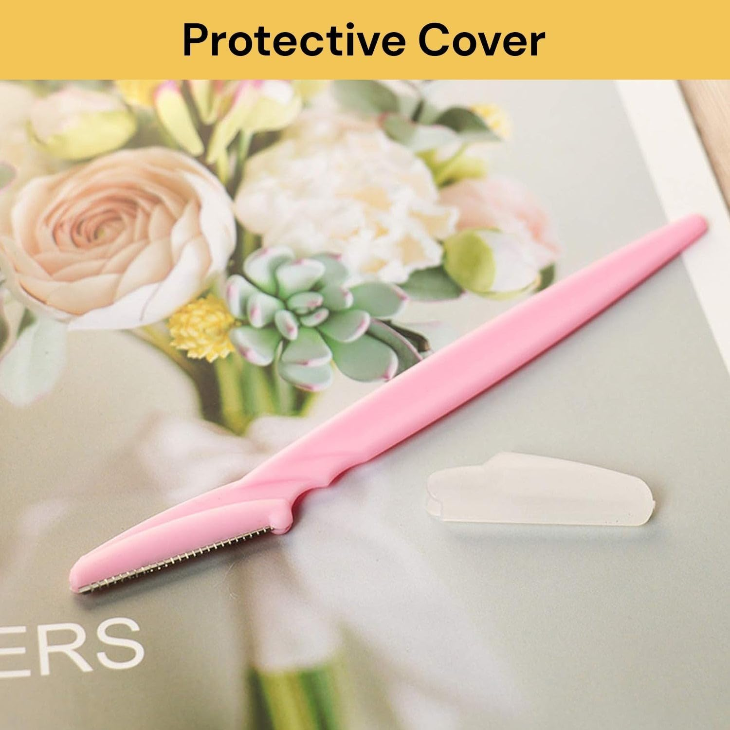 EZONEDEAL Eyebrow Razors Shaper Facial Hair Remover Face Shaver Face Razor Trimmer Safety Facial Razor Exfoliating Tool,Multipurpose Exfoliating Dermaplaning Tool Eyebrow Razor for Women Men image number 3