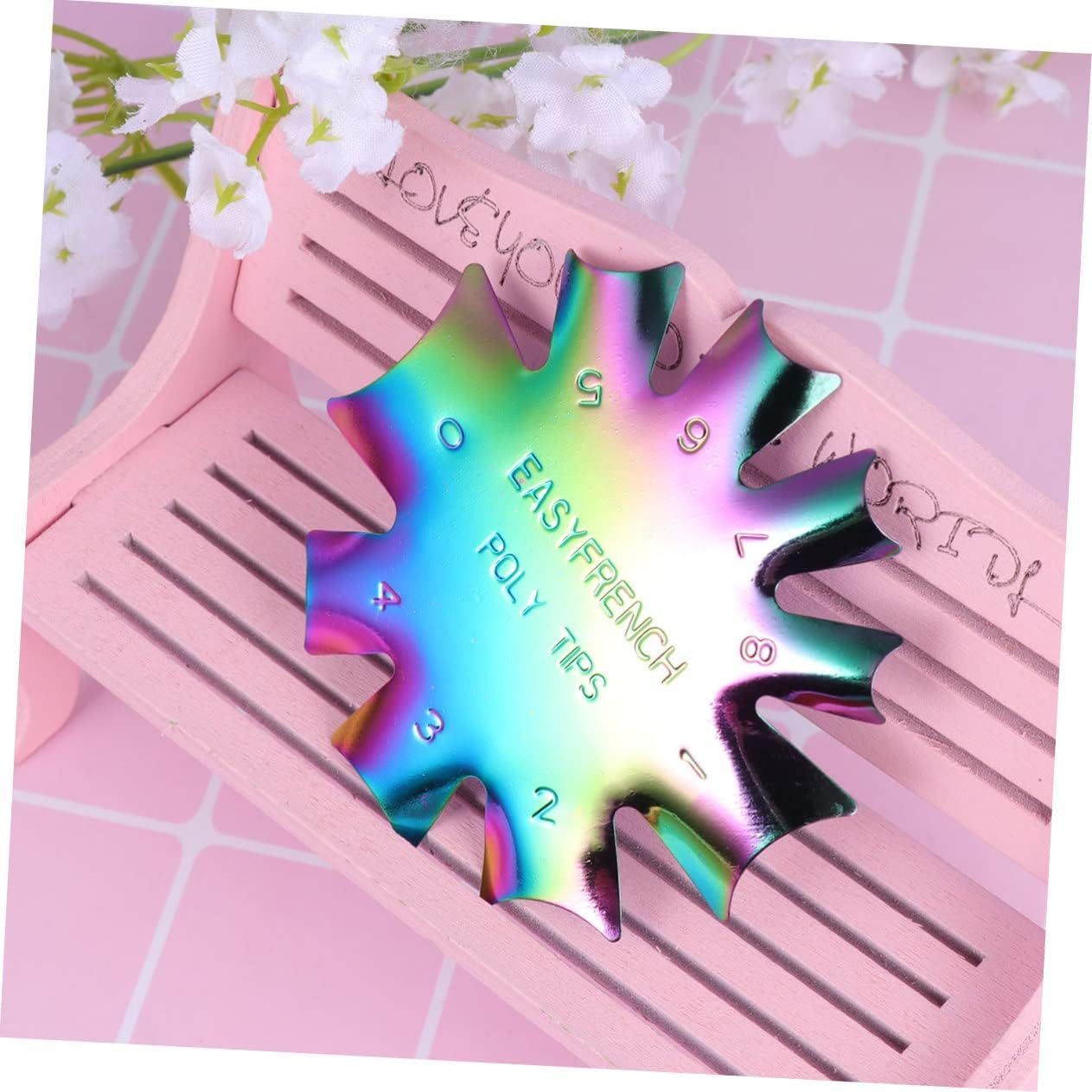 PACKOVE Nail Art Template Stainless Steel Nail Art Plate Pedicure Tools Kit for Women Girls image number 2