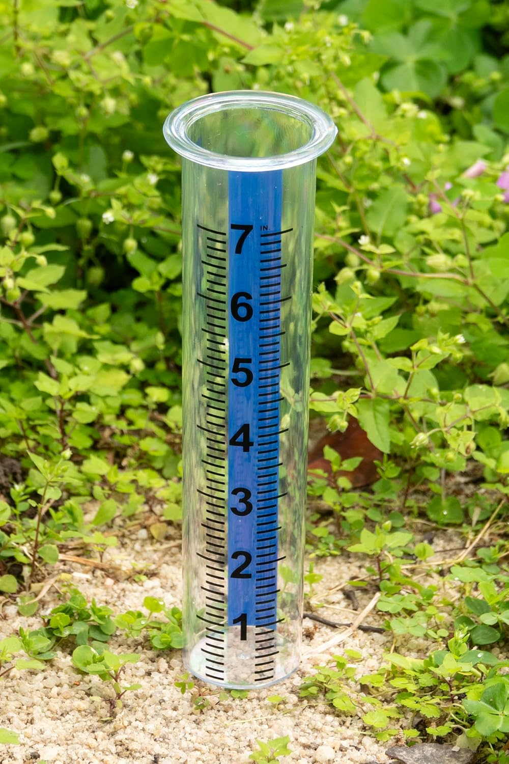 7" Plastic Rain Gauge Replacement Tube with Lid Design, Easy to Read Freeze Proof Rain Gauges (Plastic Gauge Tube) image number 3