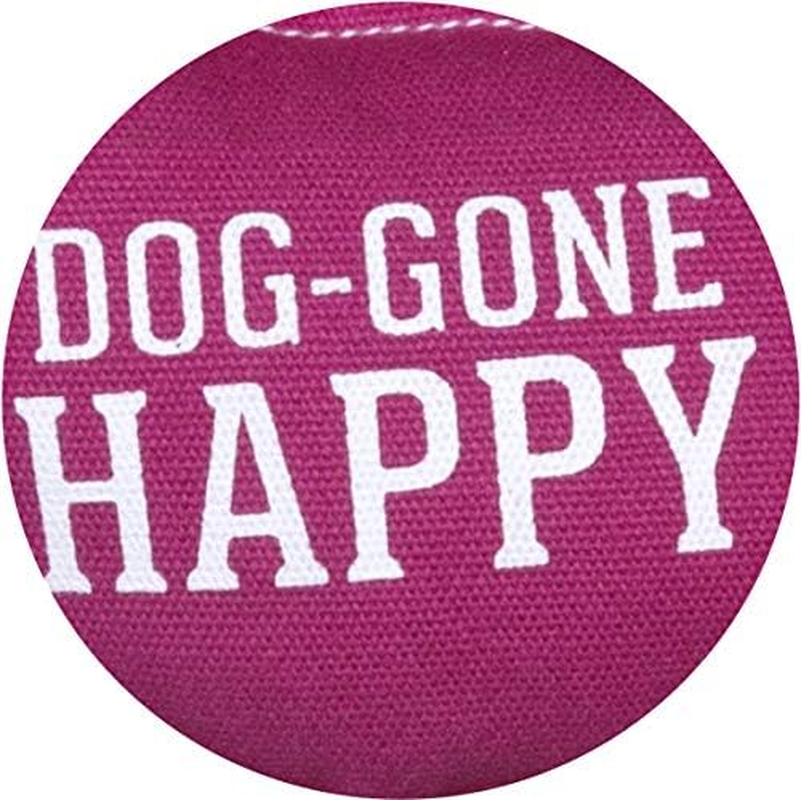 Pavilion Gift Company Dog-Gone Happy Dog Toy, 67644, Polyester, Pink, 15.5 Inch image number 1