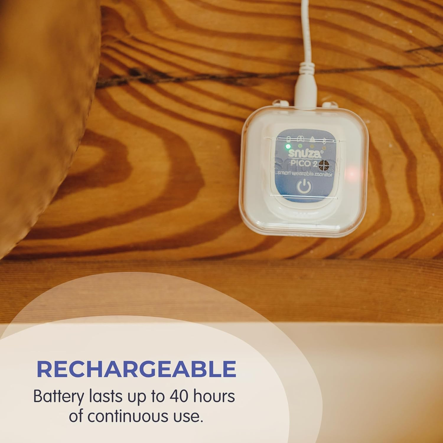 Snuza Pico 2 &ndash; Smart Sleep Monitor | Connect to App or Use as Standalone Device | Tracks Movement, Sleep Patterns, Body Position & Skin Temperature | Real-Time Alerts for Safer Sleeping image number 6