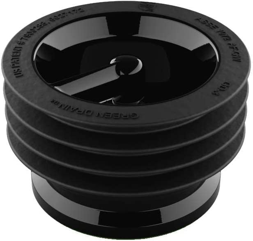 2" Waterless Trap Seal - Floor Drain Seal - Black Silicone & ABS Plastic Combination - Universal Plumbing Code Certified image number 2