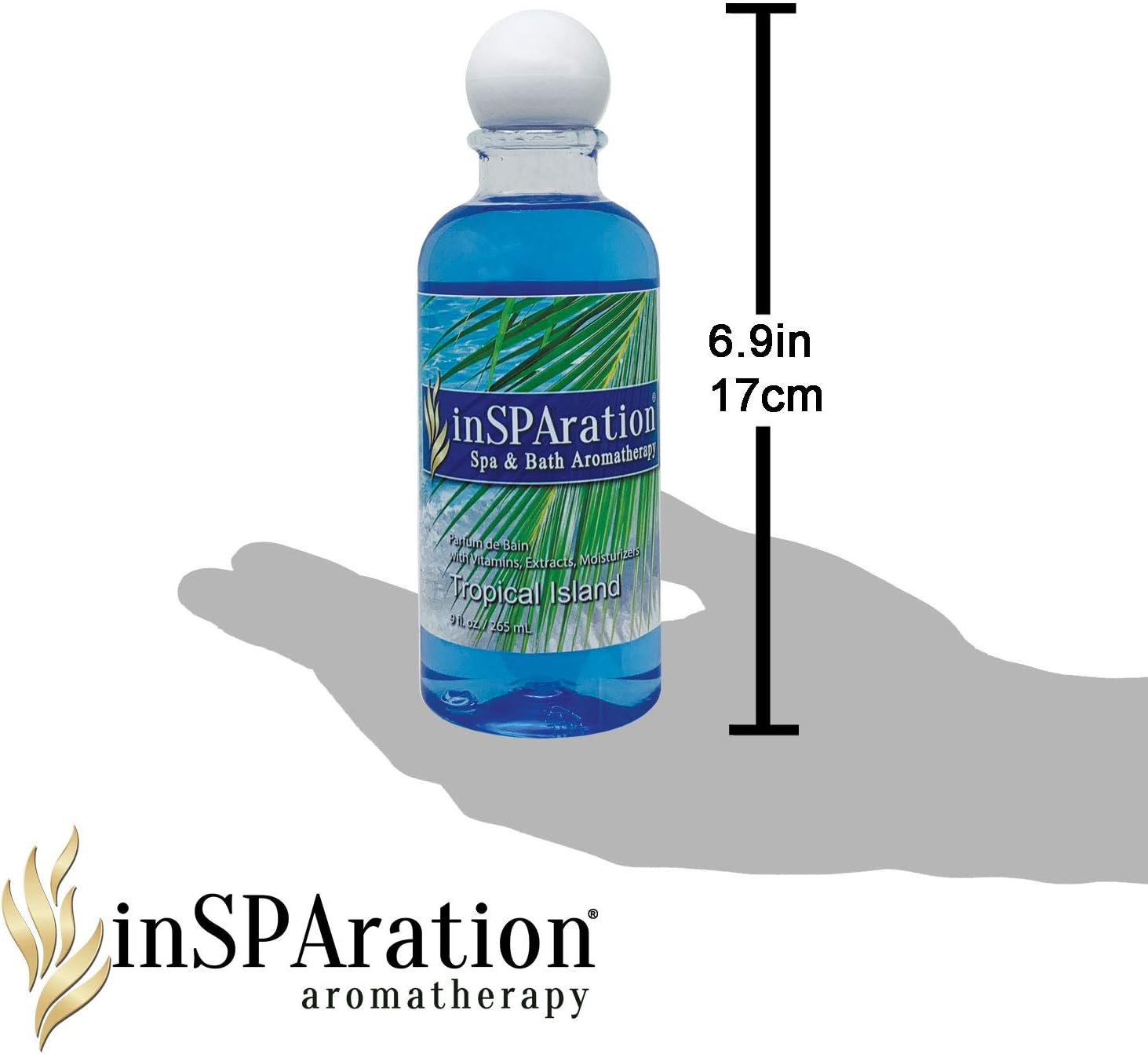 Insparation Spa and Bath Aromatherapy 370X Spa Liquid, 9-Ounce, Tropical Island image number 1